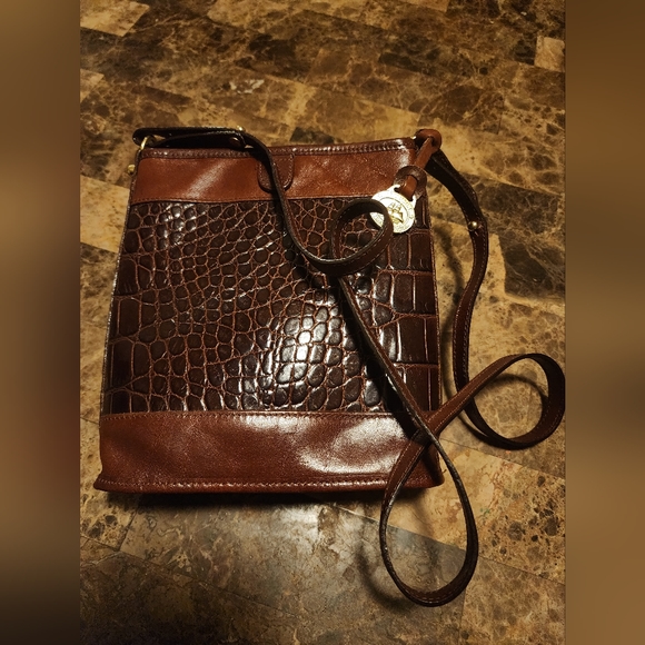 Brahmin Bags Brahmin Redbrown Crossbody Bag Poshmark